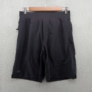 Fabletics Men’s Black‎ Lined Athletic 9” Shorts Size M Stretch Gym Work…